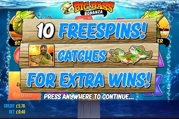 Free Spins Feature - step 1